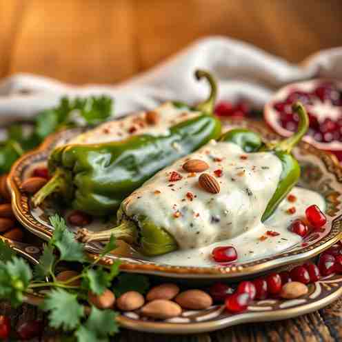 Chiles en Nogada - Almond Recipes & Green Chiles